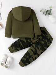 Boys Hoodie & Sweatpants Set Kids Casual Clothes