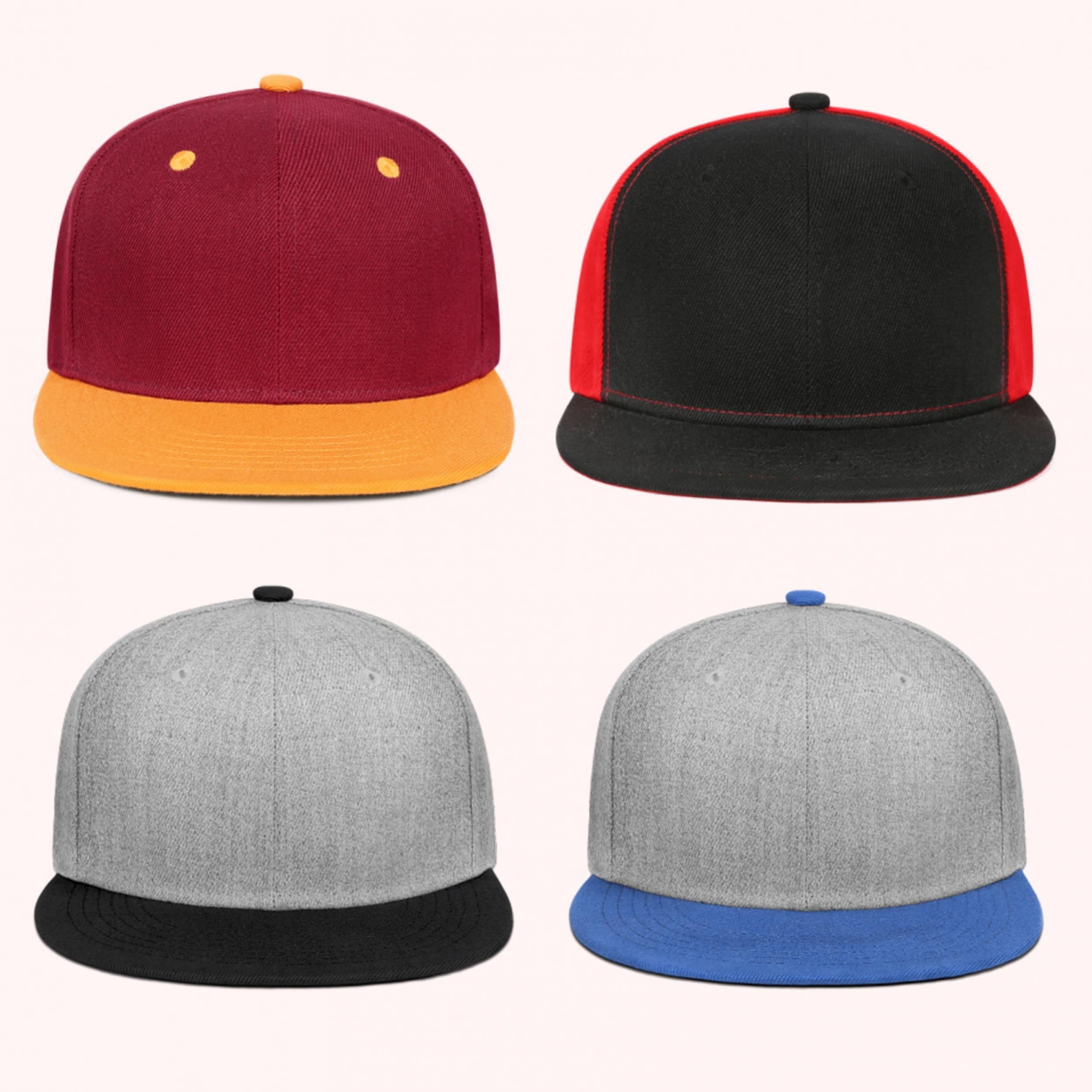 Men's Flat Brim Fitted Sports Cap