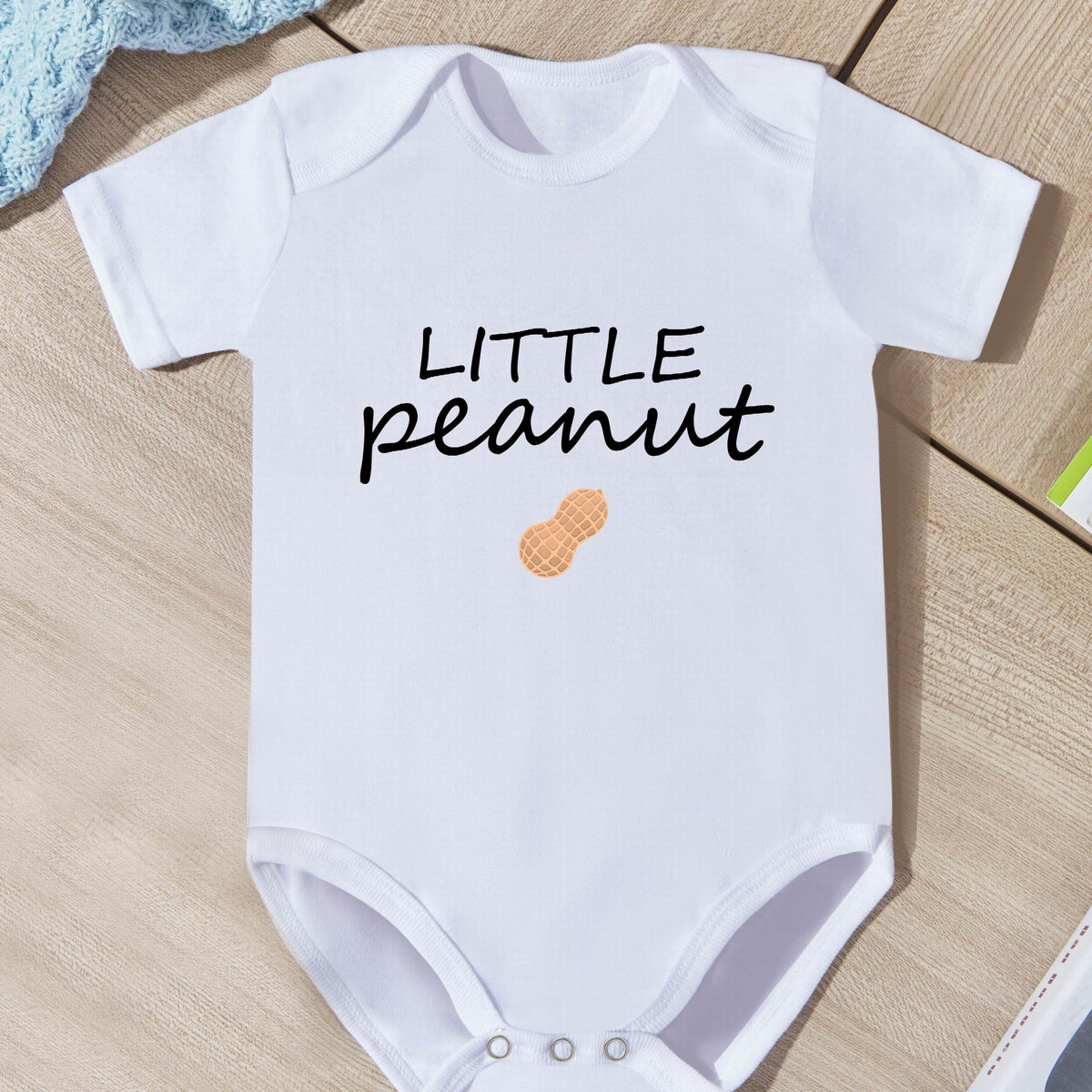 Summer Baby Letter Print Short-sleeved Romper Newborn Jumpsuit