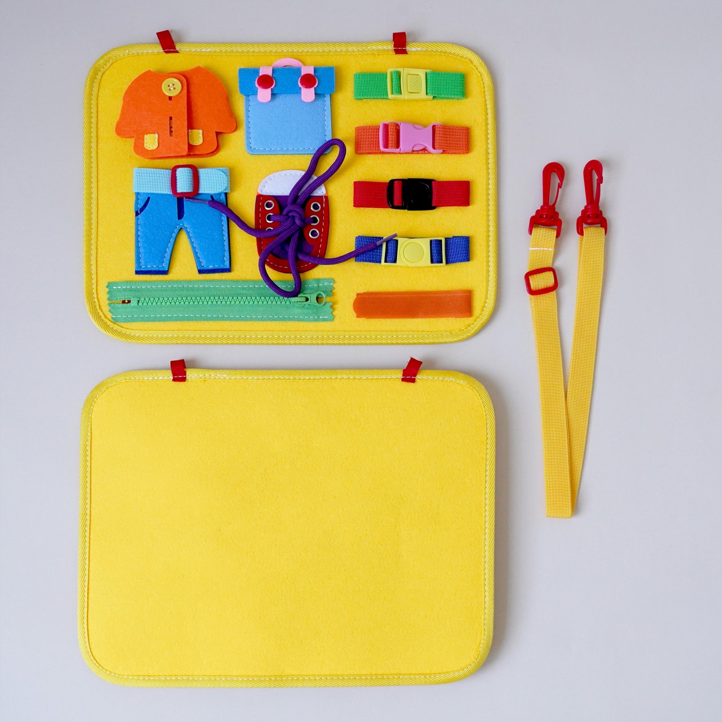 11pcs Montessori Busy Board Toy for 1-4 Year Olds - Educational Travel Toys