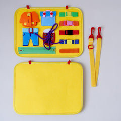 11pcs Montessori Busy Board Toy for 1-4 Year Olds - Educational Travel Toys