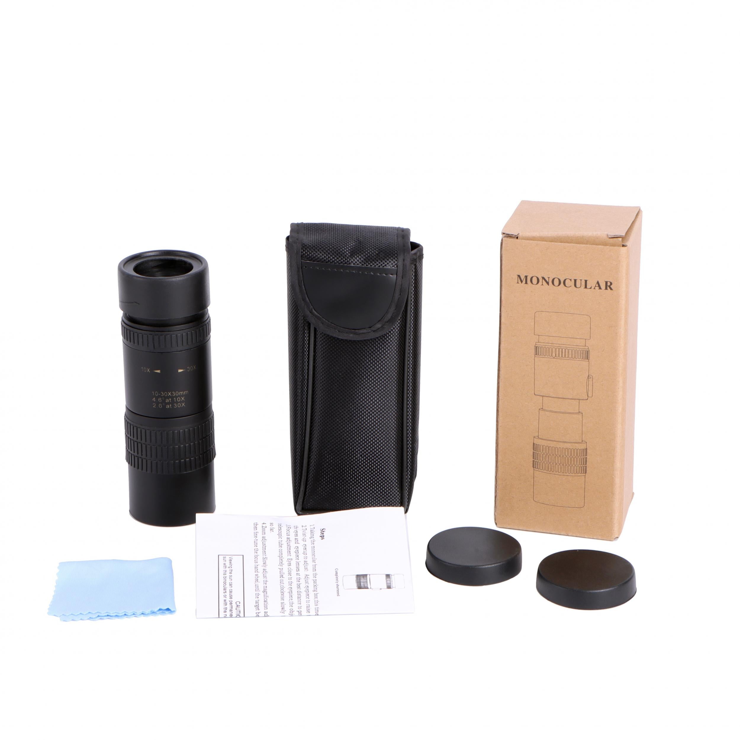 Portable Monocular Telescope 30X30 Extendable Zoom Handheld 10x Telescope
