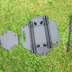 Hexagonal Foldable Tactical Table Aluminum Alloy Nylon Double Layered