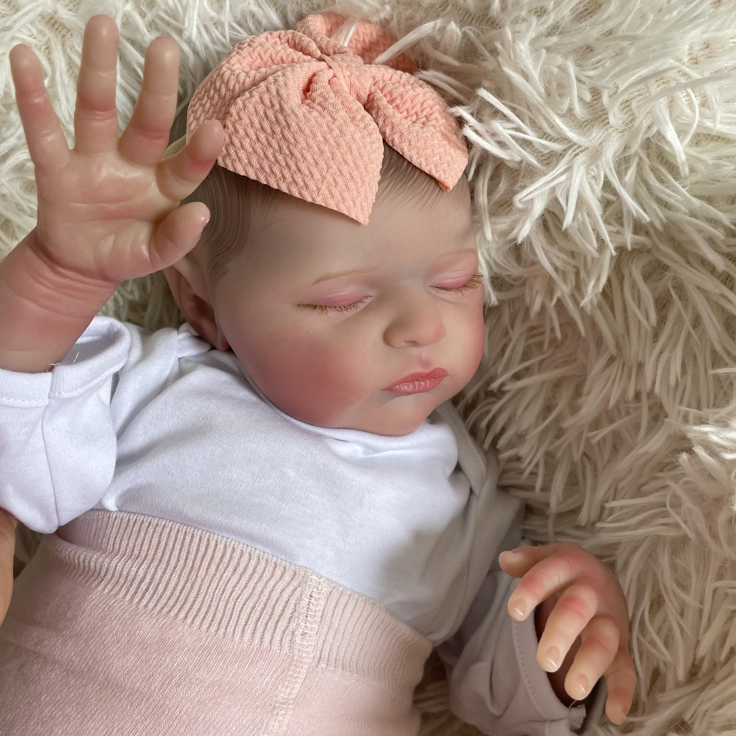 Hand Painted 19" Sleeping Doll with Closed Eyes - Easter Ramadan