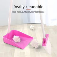 Kids Pretend Play Broom and Dustpan Set