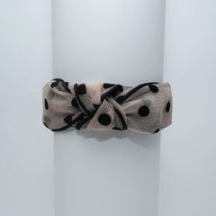 Polka Dot Knot Headband Wide Hairband for Girls