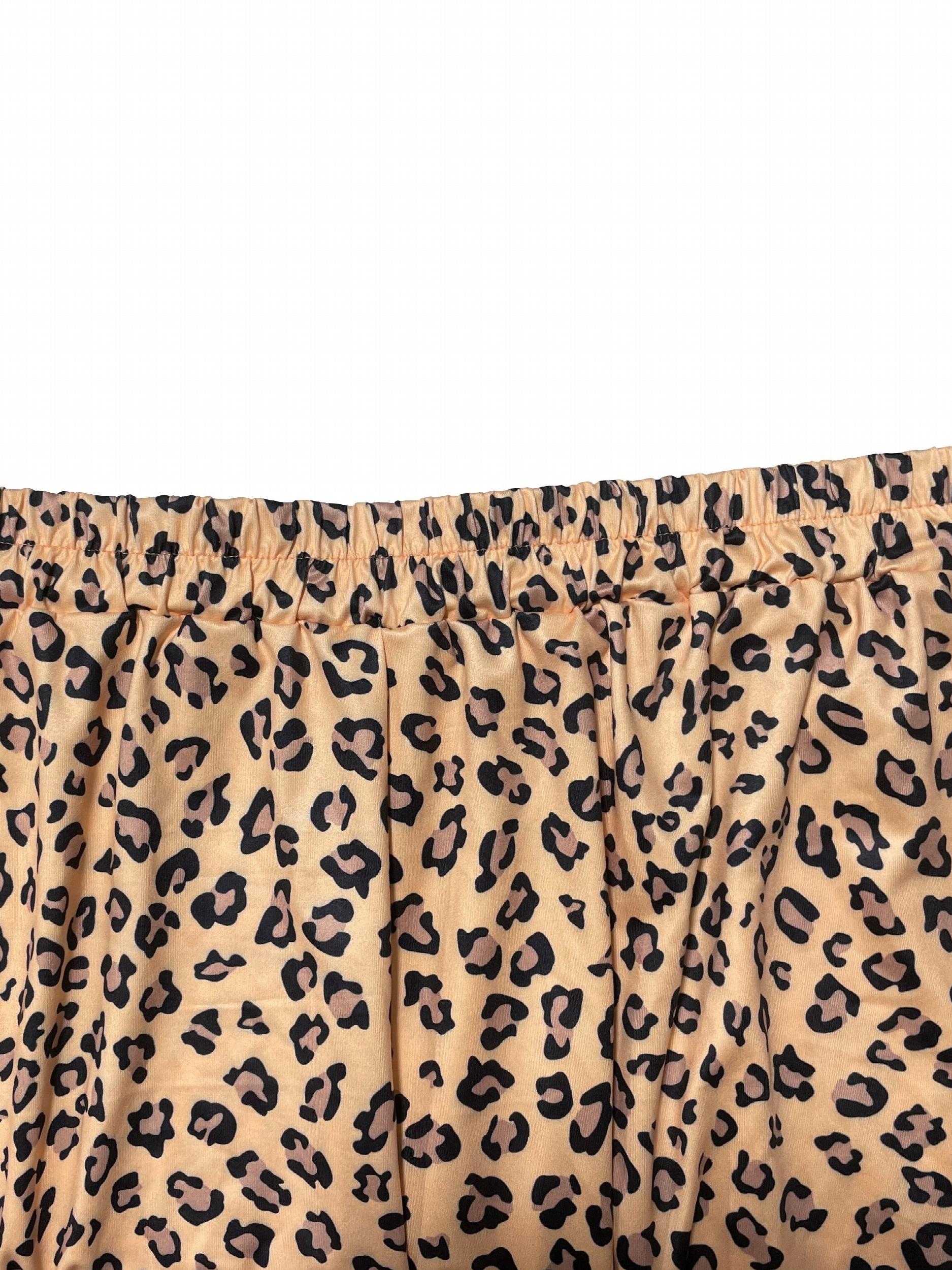  Leopard Print High Rise Jogger Trousers