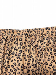  Leopard Print High Rise Jogger Trousers