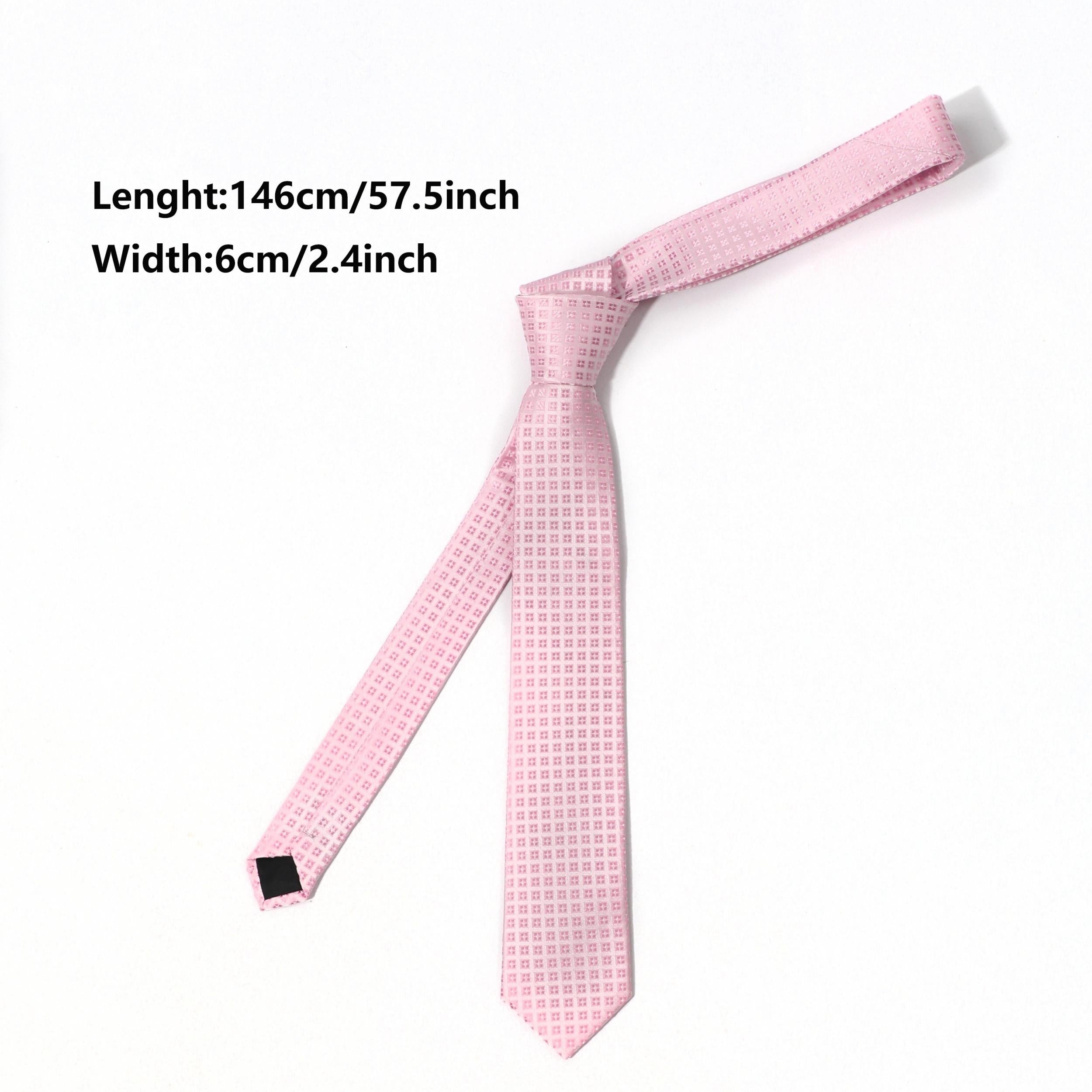 Small Plaid Necktie For Men - Dating Party Accessory