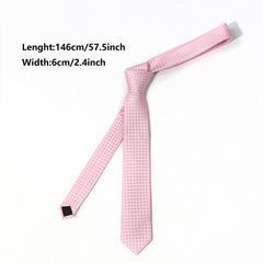Small Plaid Necktie For Men - Dating Party Accessory