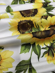 Sunflower Print Tube Top Boho Sleeveless Tube Top For Summer Women's Clothing