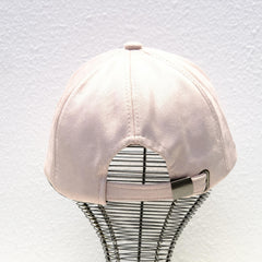 Pink Suede Baseball Cap Full Rhinestone Decor Sunscreen Dad Hats