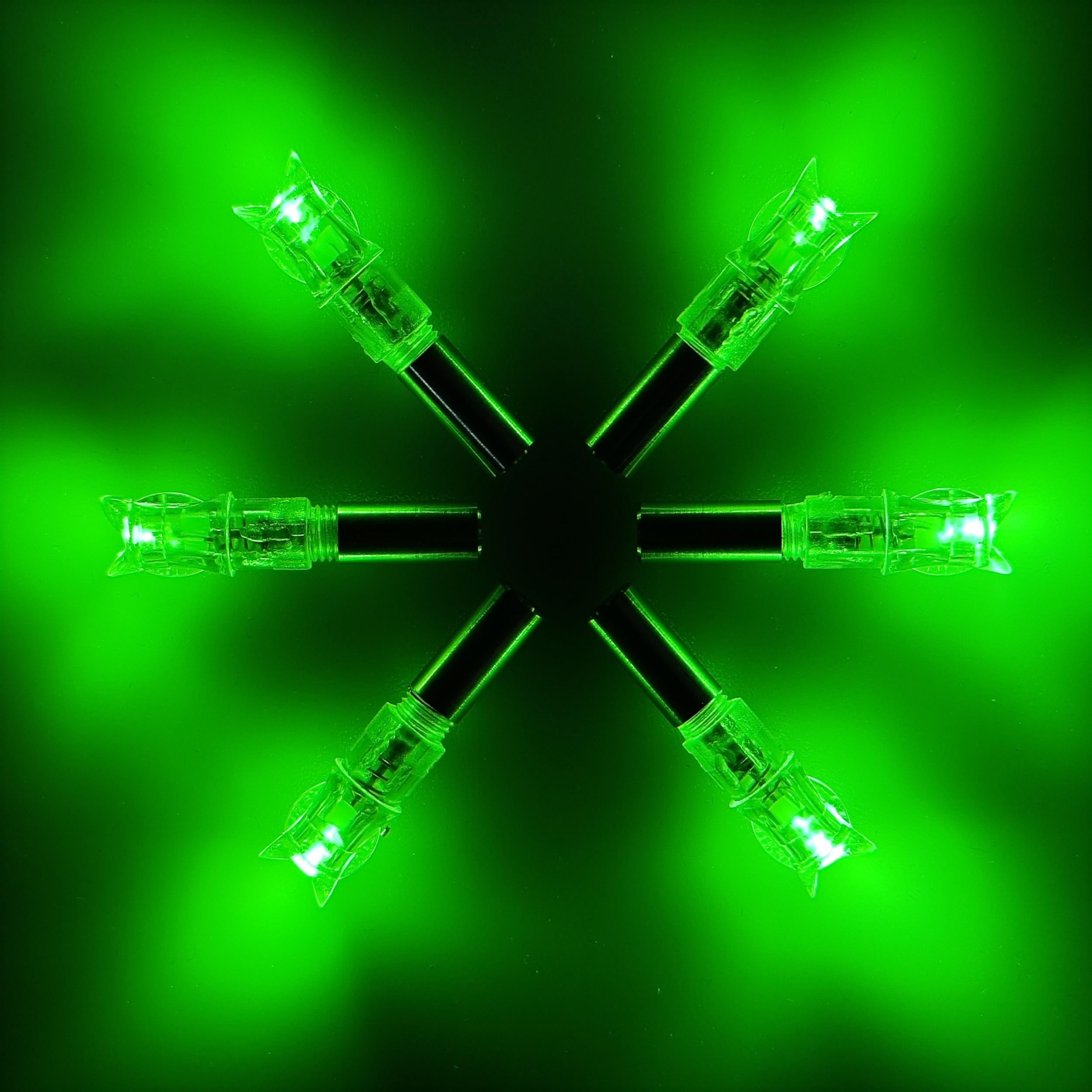 6pcs Luminous Arrow Nock For 0.3in ID Shaft Archery Accessory