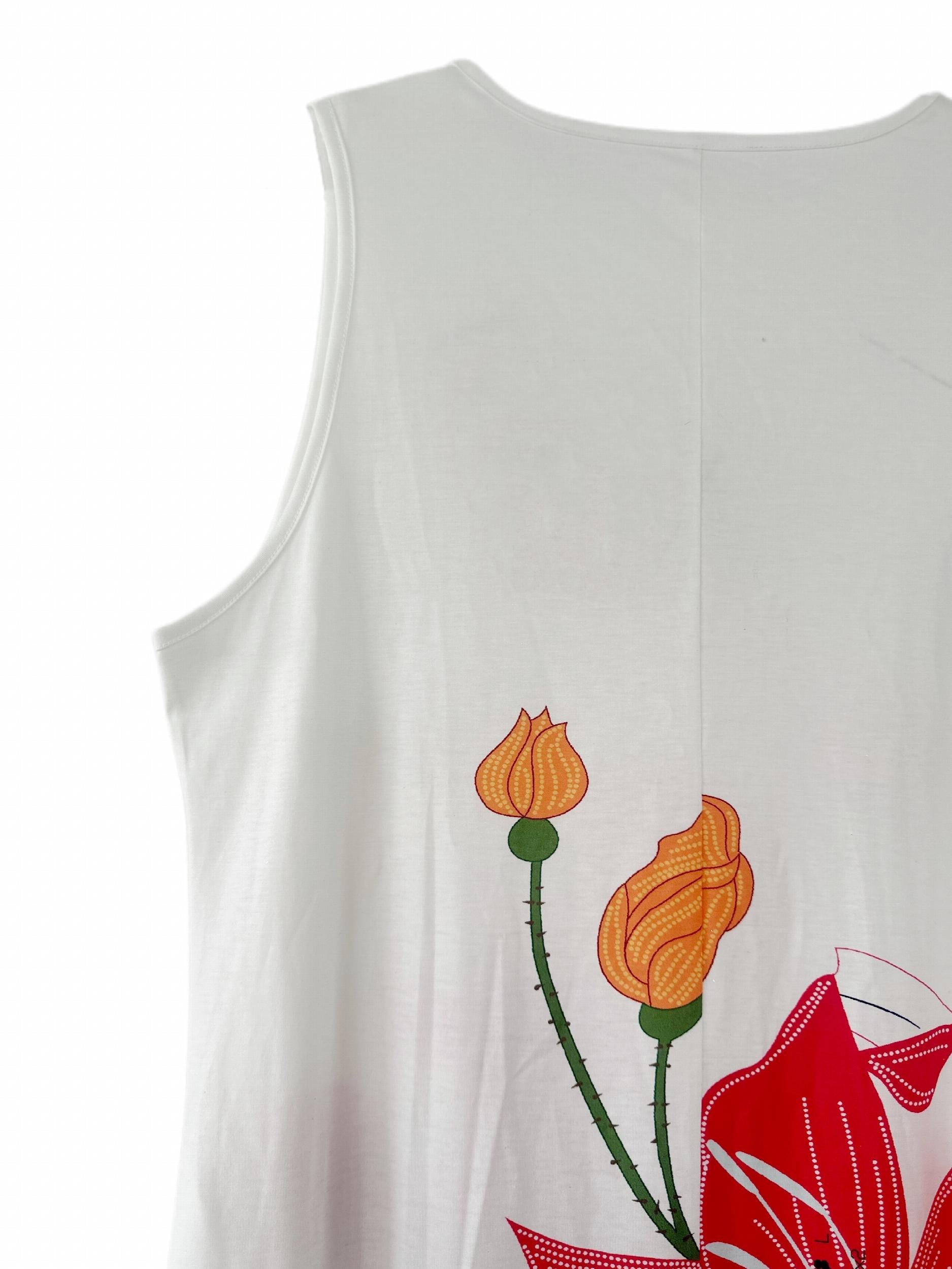  Floral Print Maxi Tank Dress with Pockets