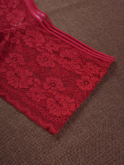 3 Pack Plus Size Panties Set Women's Plus Floral Stripe Lace Panties Set