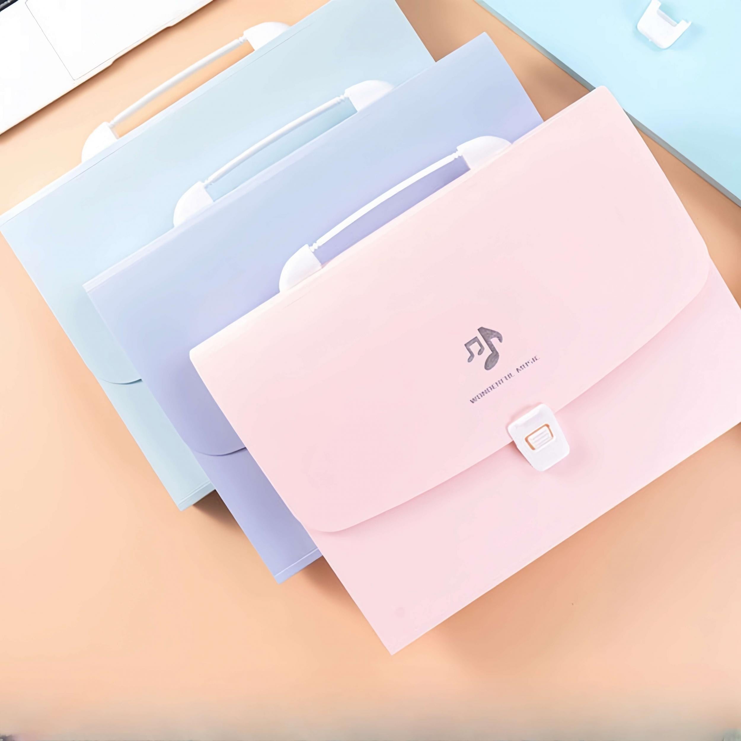10pcs A4 Layer Organ Bag 13 Layer Portable School Bag