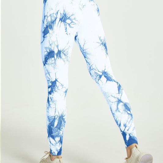 Tie Dye Seamless Sports Leggings High Stretch Yoga Pants