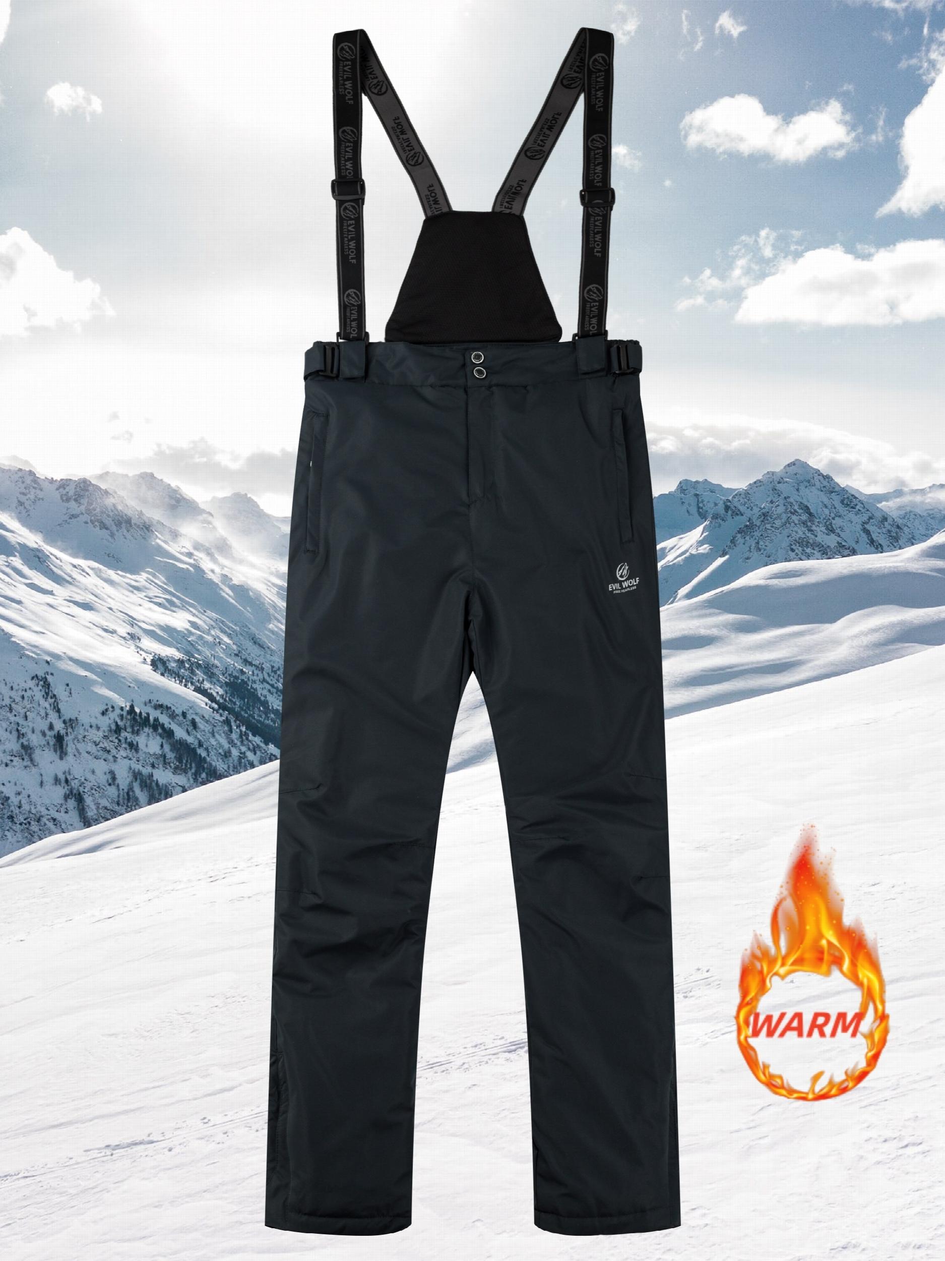 Men's Winter Thick Trouser & Suspenders Ski Wear