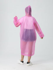 Reusable Rain Poncho for Adults with Hood