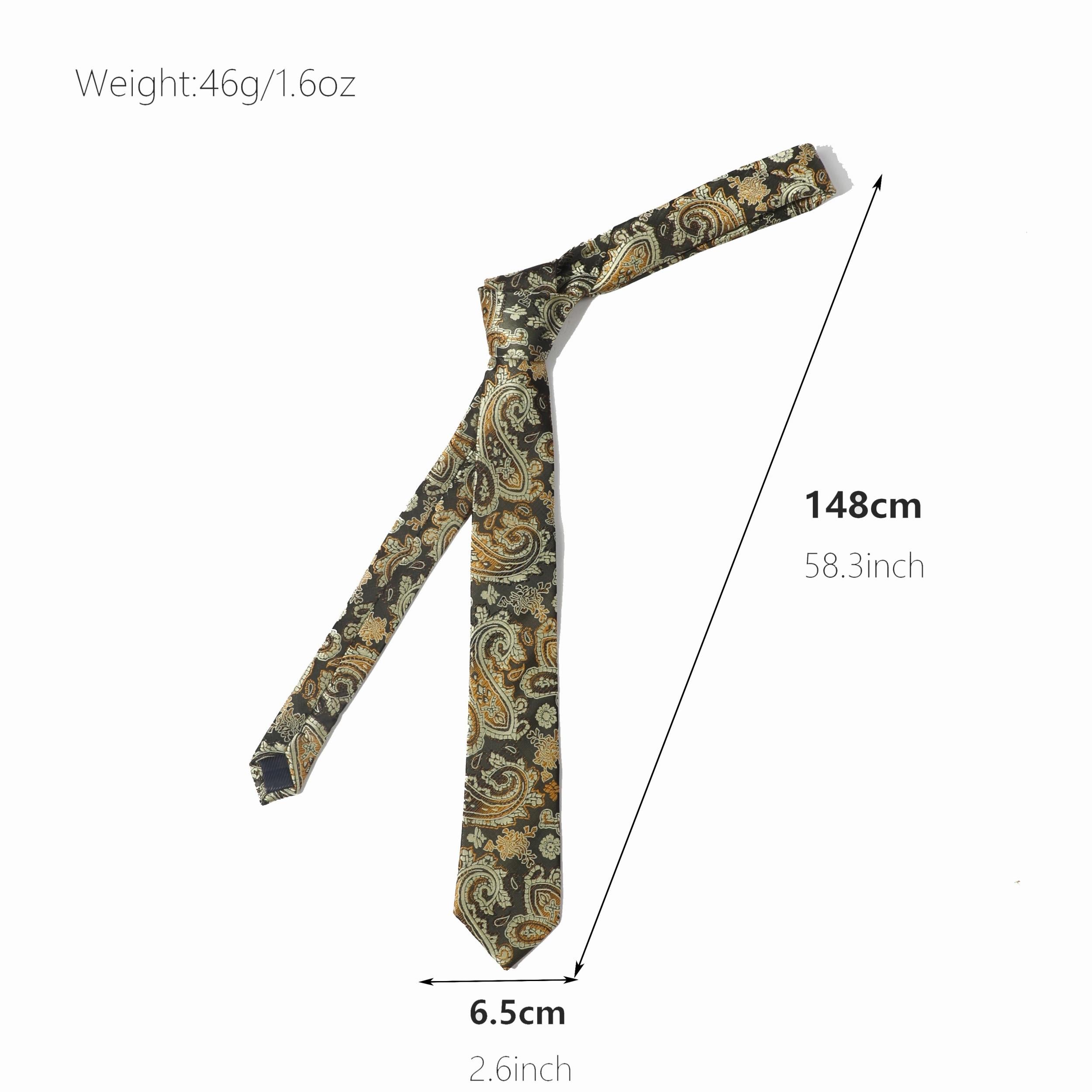 Men's Silk Necktie Floral Business Wedding Party Gift For Men