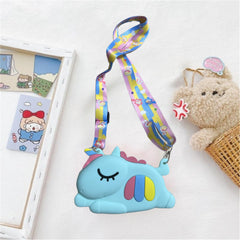 Silicone Keychain Wallet Fidget Toy Crossbody Bag