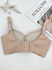 Lace Push Up Bra with Scallop Trim