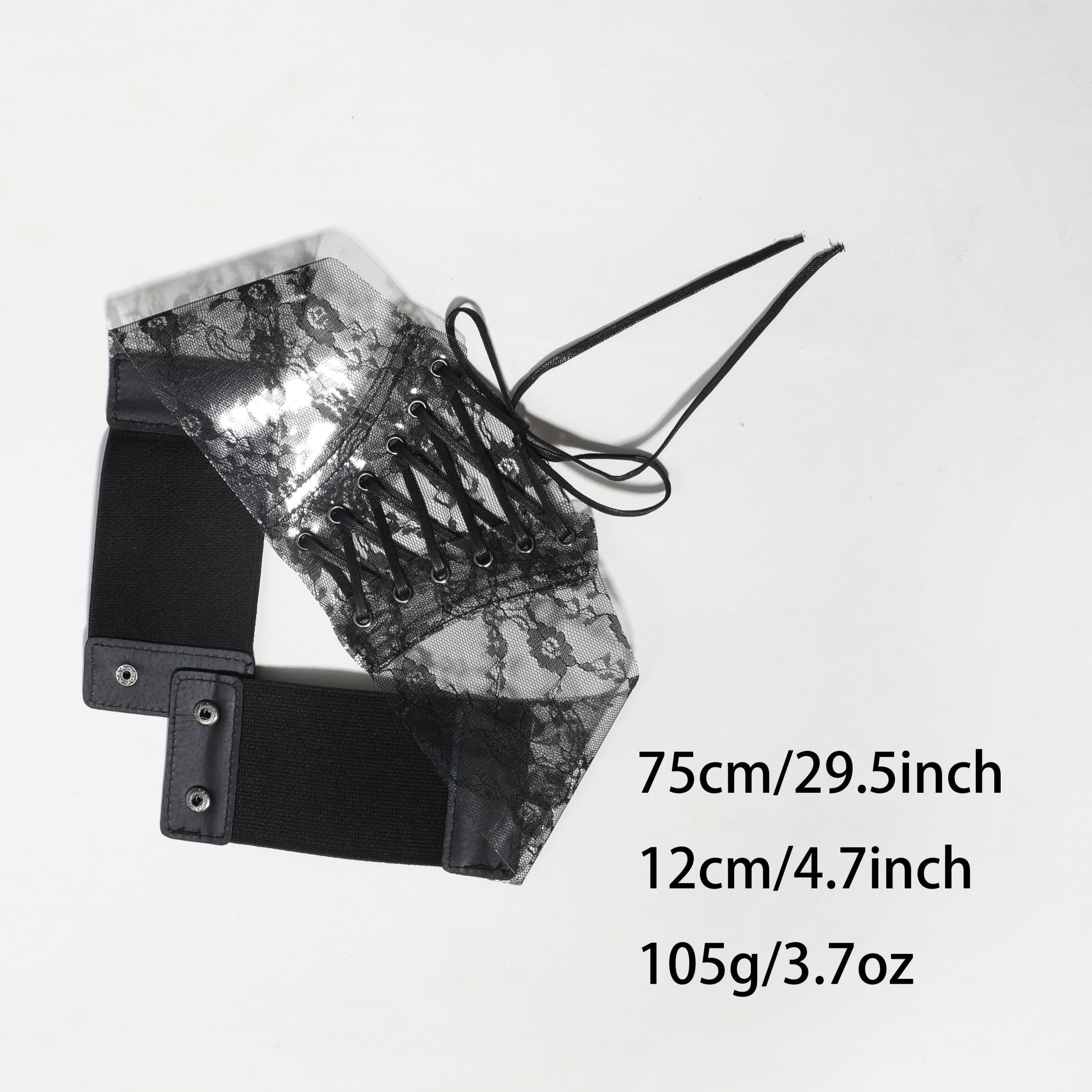 Transparent Lace Corset Belt Bowknot Floral Waistband Cinch Waspie Belts