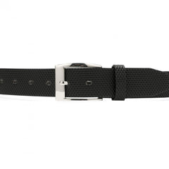 Pettata Men's PU Leather Belt Square Buckle Jeans
