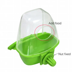 Hanging Bird Feeder & Water Bowl for Parrots - Durable Pet Cage Food Container