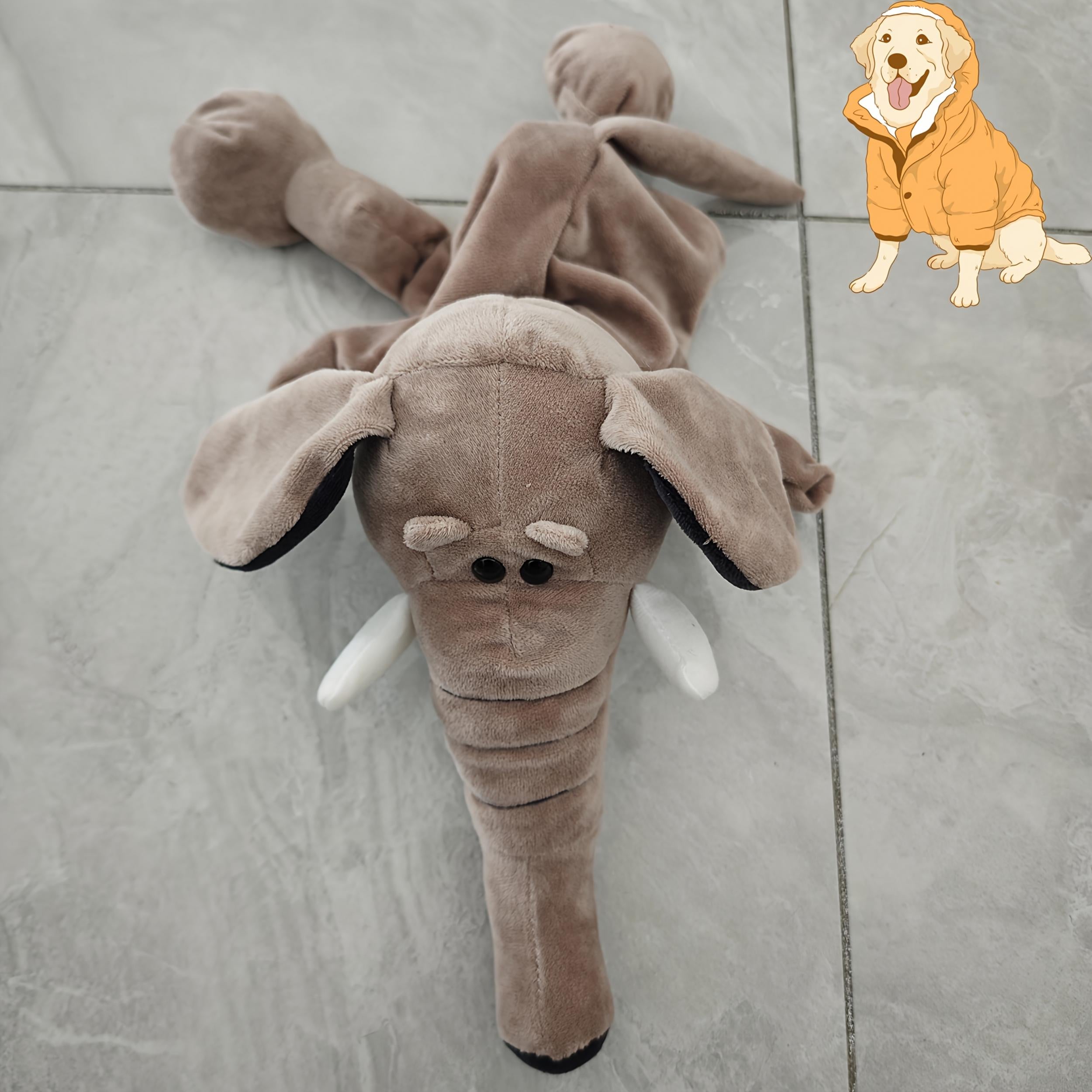 Interactive Elephant Plush Toy - Soft Fabric - Playful Gift