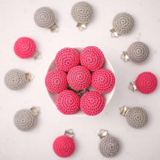 Small Crochet Pacifier Clip - Pacifier Accessory
