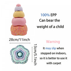 Flower Shaped Stacking Blocks for Kids - Ideal for Beach & Water Play