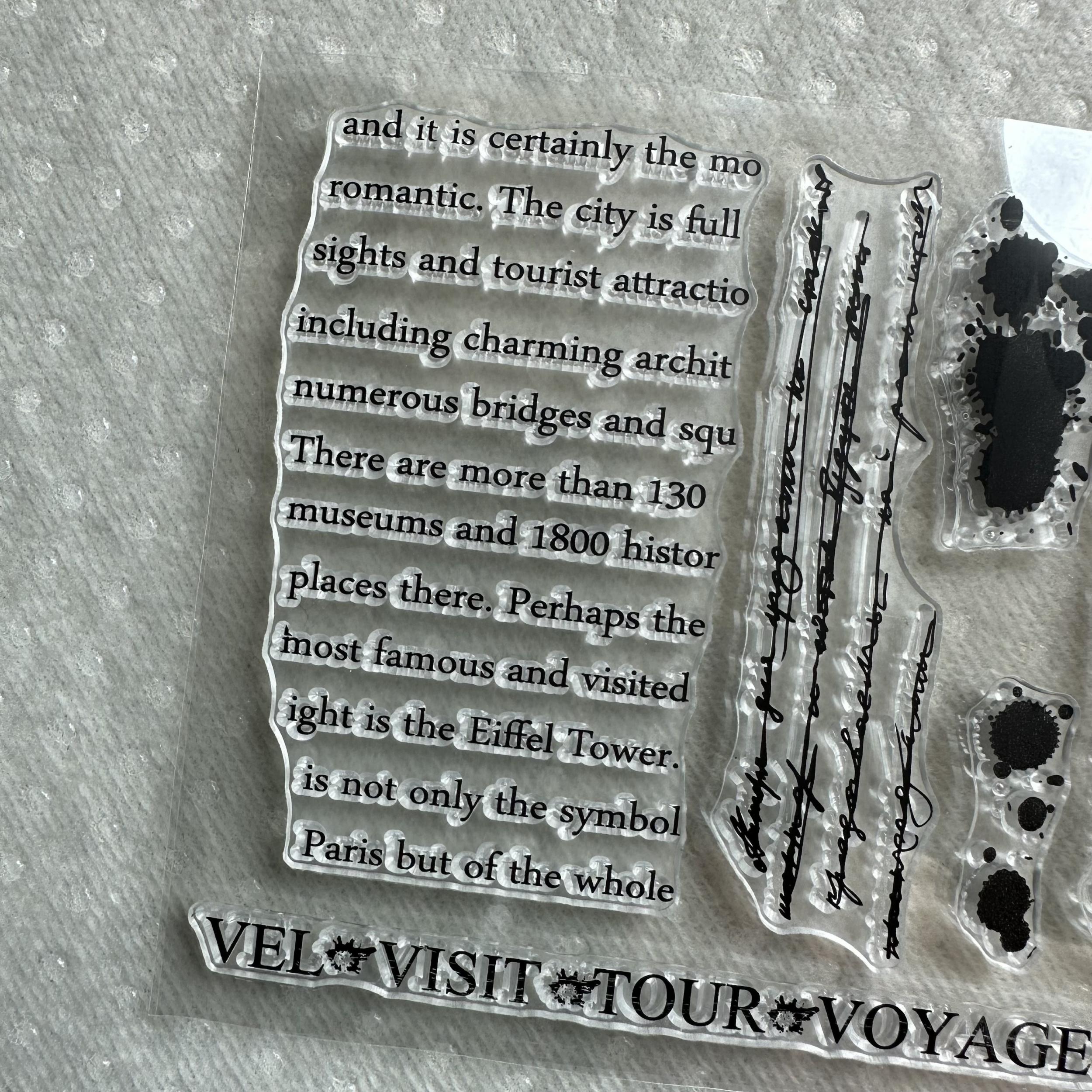 Transparent Silicone Stamp For Hand Account Background Series
