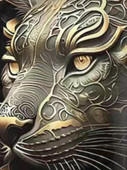 Men's Totem Lion Graphic T Shirt 3D Digital Print Active Stretch