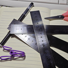 7.87in Stainless Steel Ruler for Various Uses