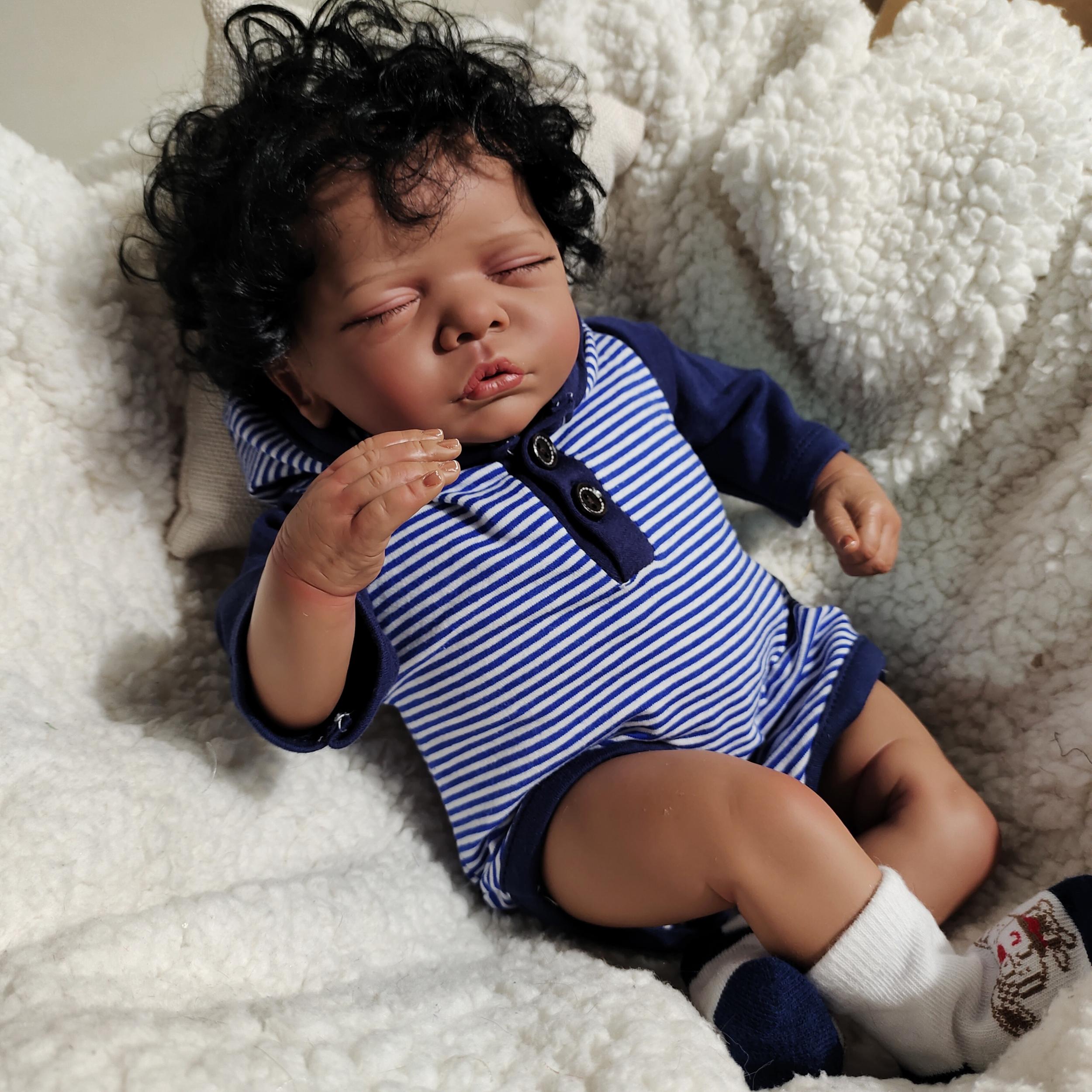 KEKEAIAI 45 Reborn Baby Doll Lifelike Soft Touch 3D Skin