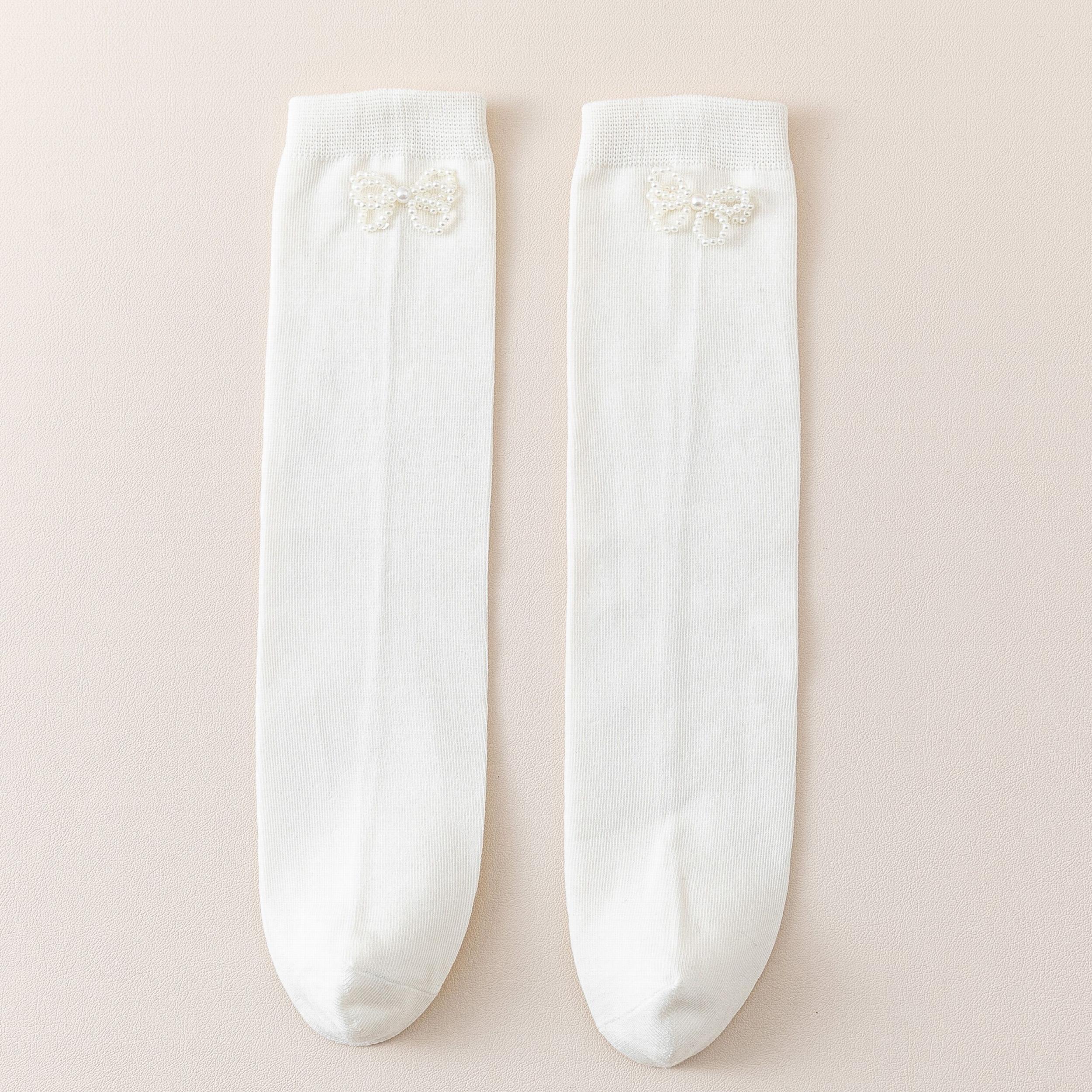 Girls Kids Stockings Breathable Long Socks