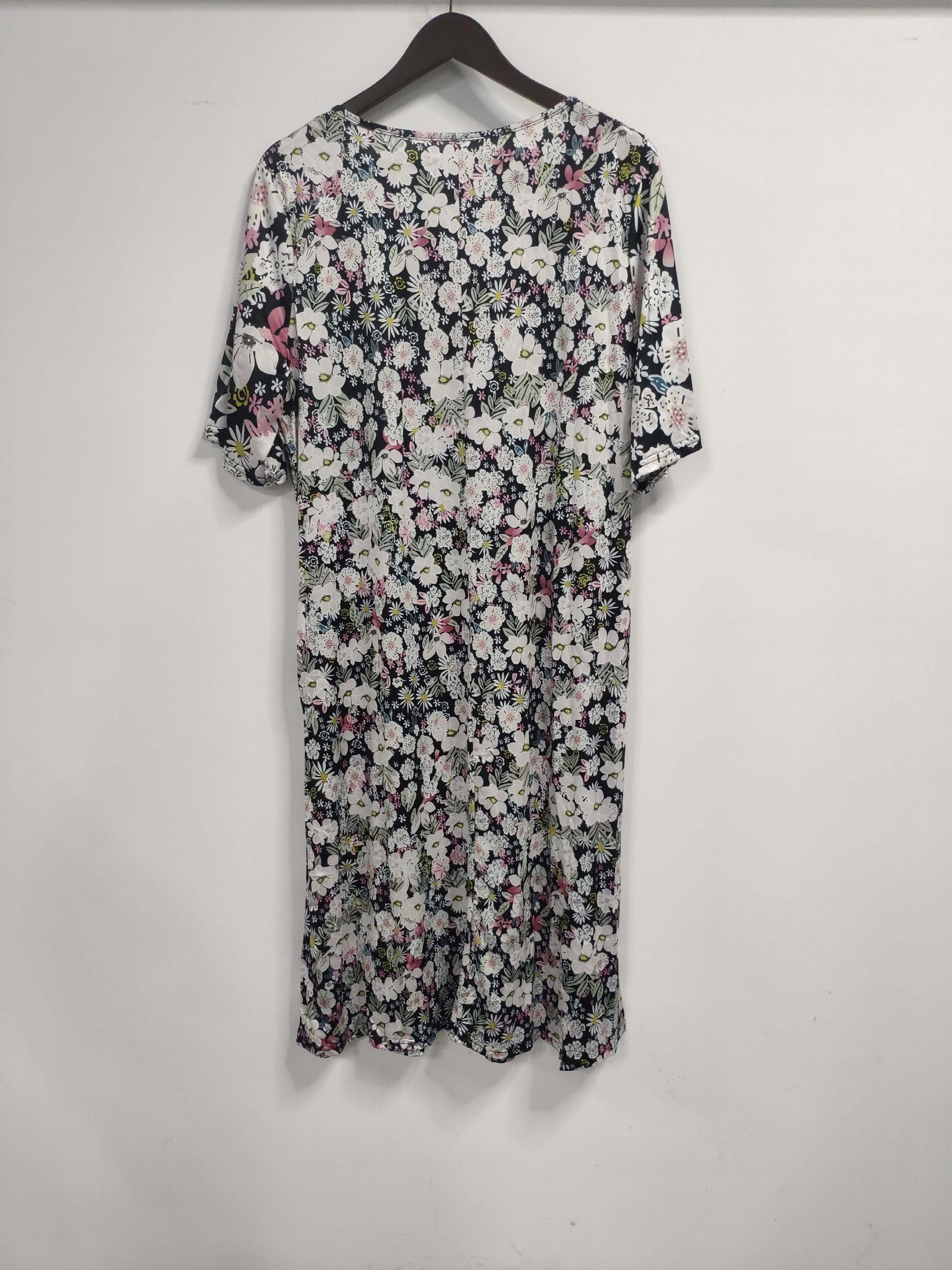Women's Plus Floral Print Half Sleeve Dress