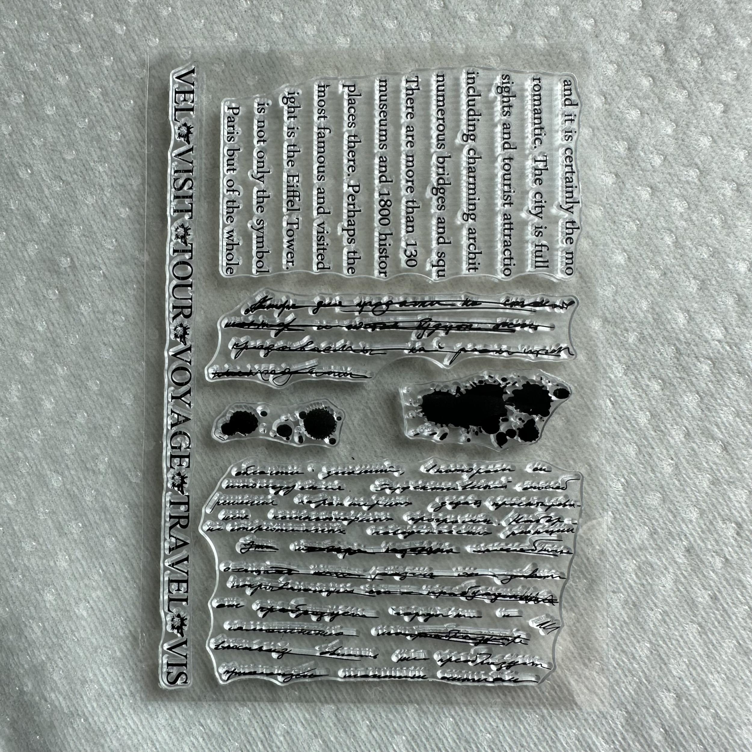 Transparent Silicone Stamp For Hand Account Background Series