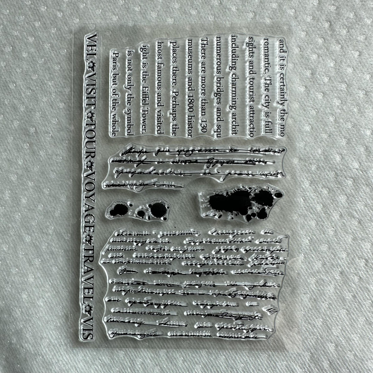 Transparent Silicone Stamp For Hand Account Background Series