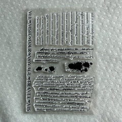 Transparent Silicone Stamp For Hand Account Background Series