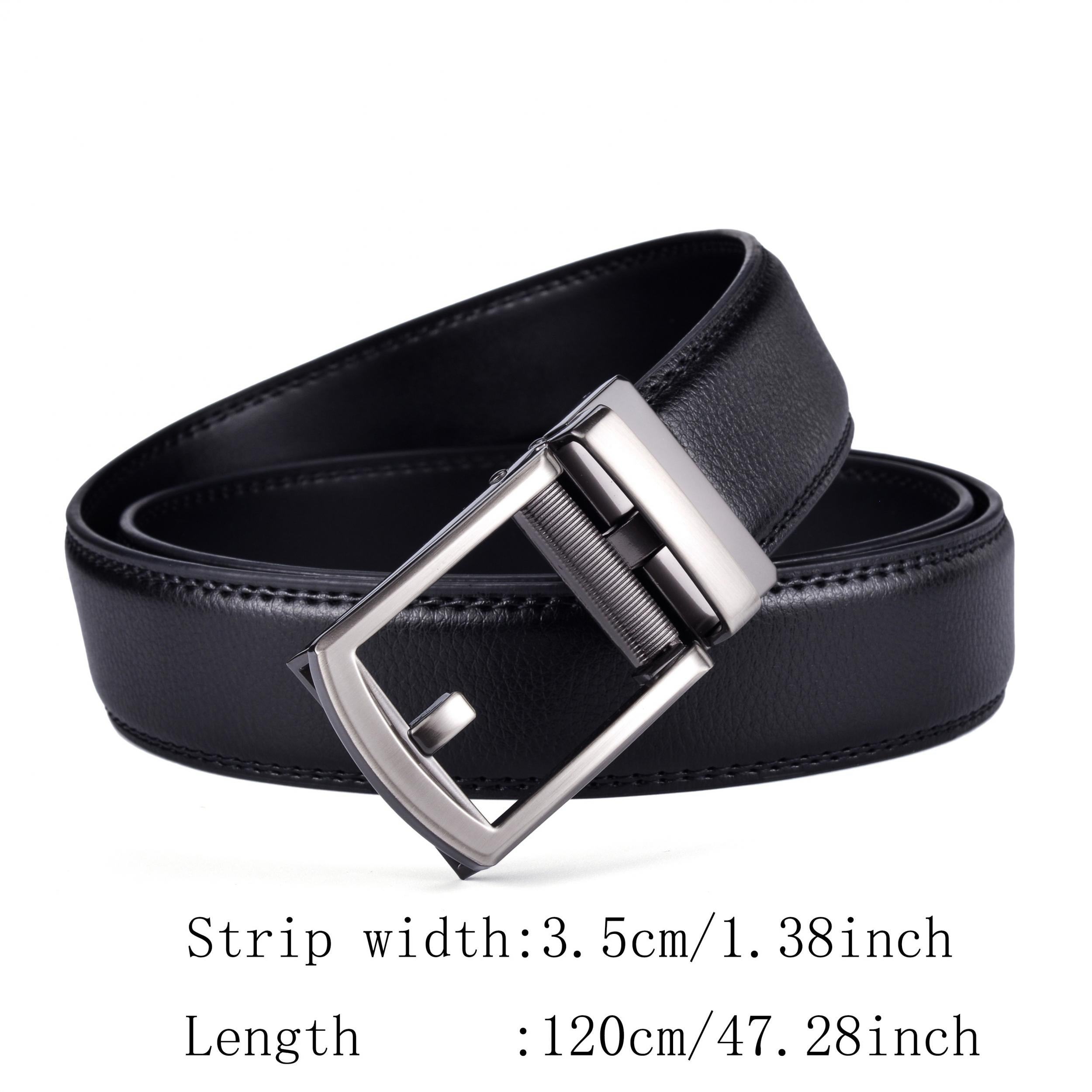 Men's Square Buckle Belt Decorative Accessories for Pants Jeans