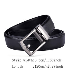 Men's Square Buckle Belt Decorative Accessories for Pants Jeans