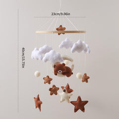 Bear Shaped Baby Toy, Nursery Room Decor, Stroller Pendant