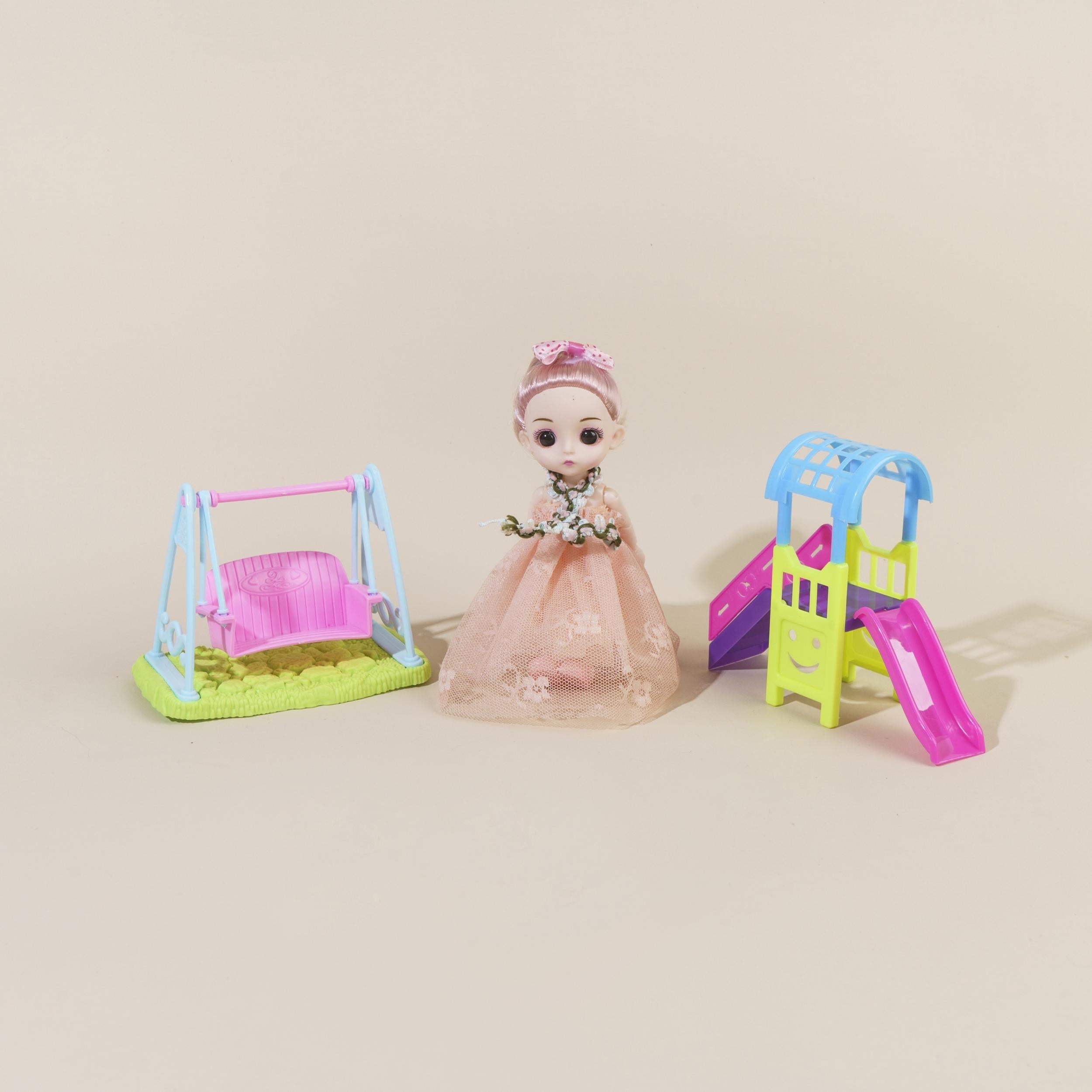 Doll Toy Accessories Playground Facilities Slide Swing Set