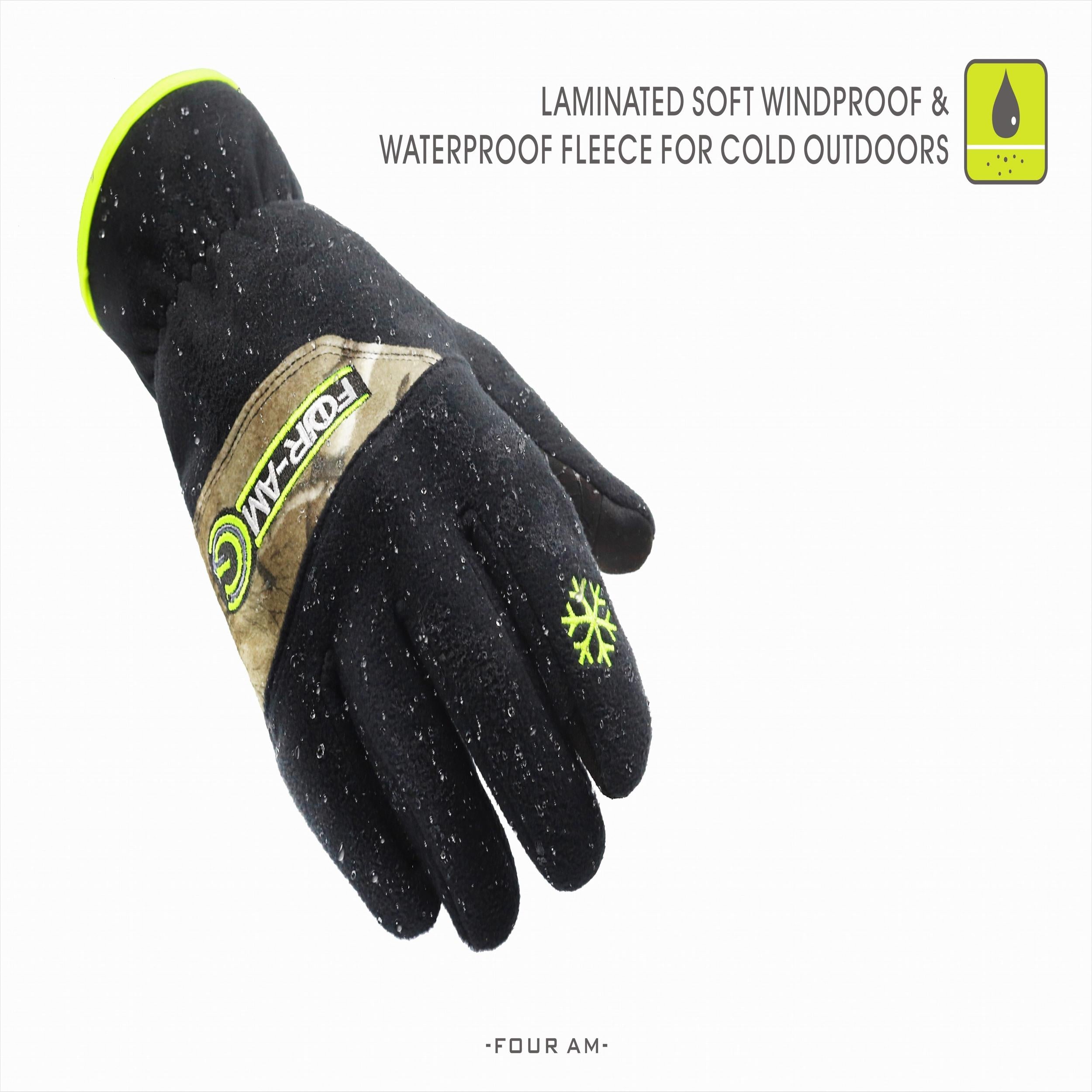 Waterproof Thermal Fleece Touchscreen Gloves for Men