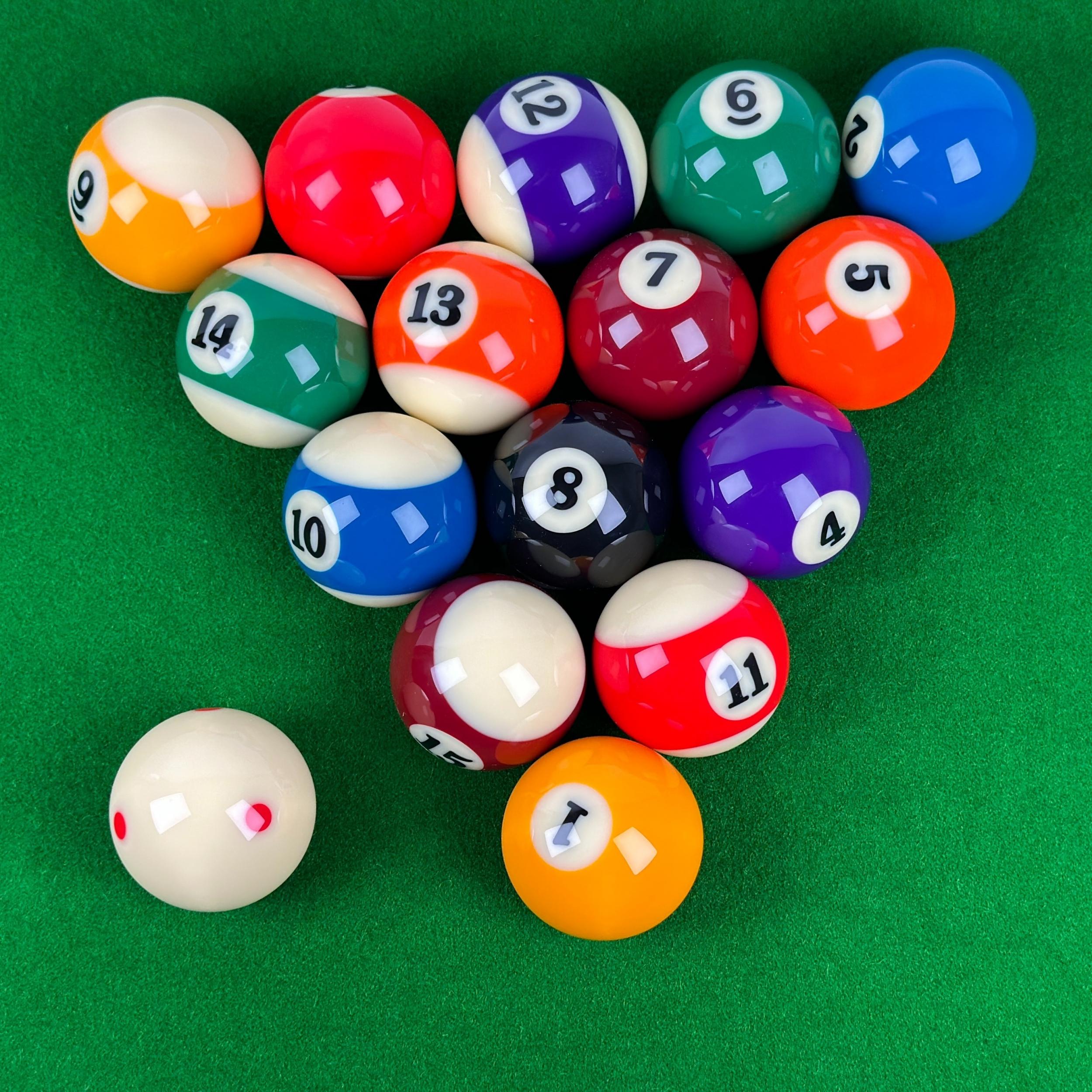 16 Billiard Pool Balls Set 2 1/4 Regulation Size