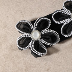 Wide Belt Elastic Waistband PU Leather Decor Women