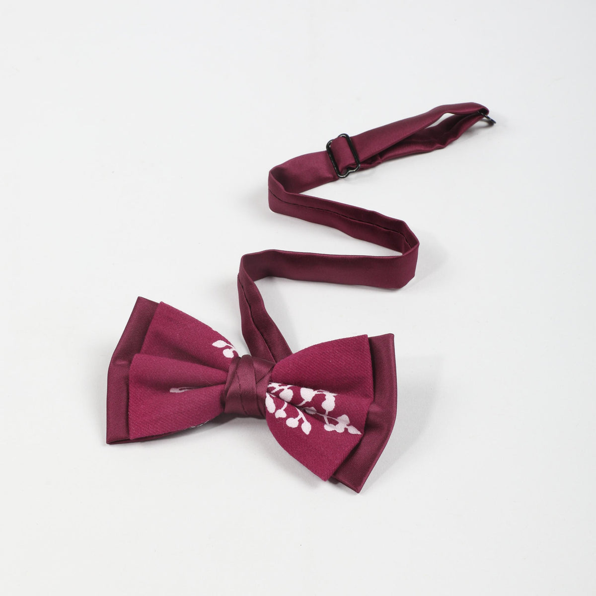 1PC Men's Red Double Layer Necktie Bow Tie for Party Daily