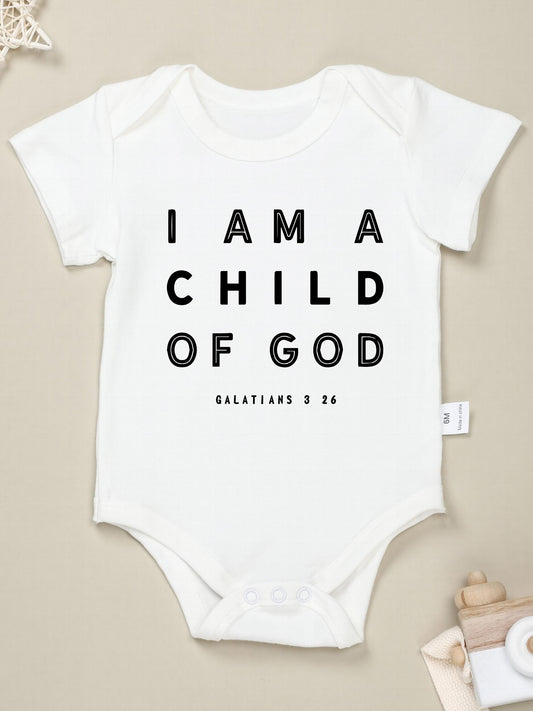 Baby Cotton Romper I Am A Child Of God Onesie Clothes